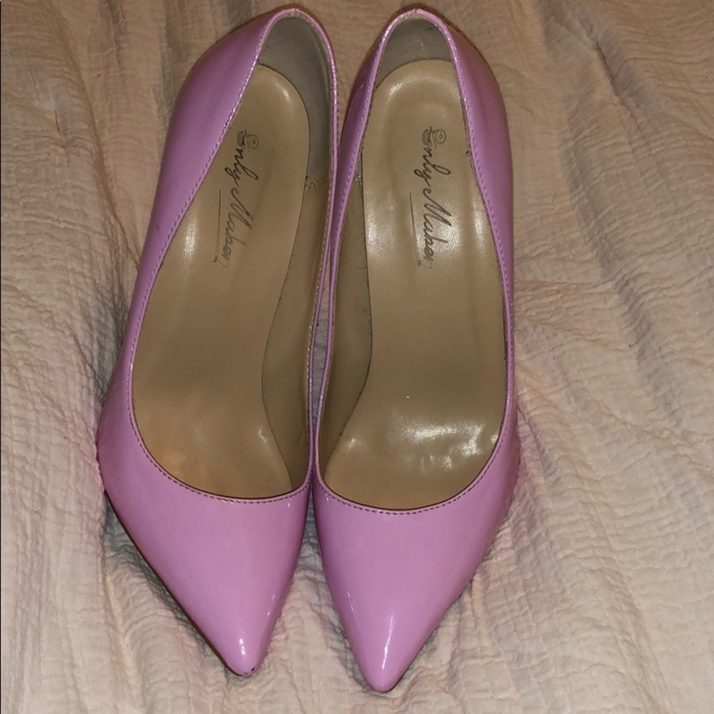 barbie pink pointed toe heels